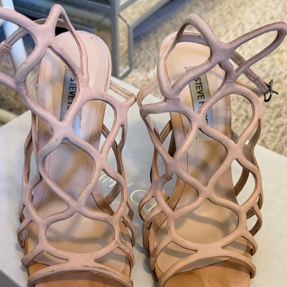 Steve Madden Blush Cage Heels